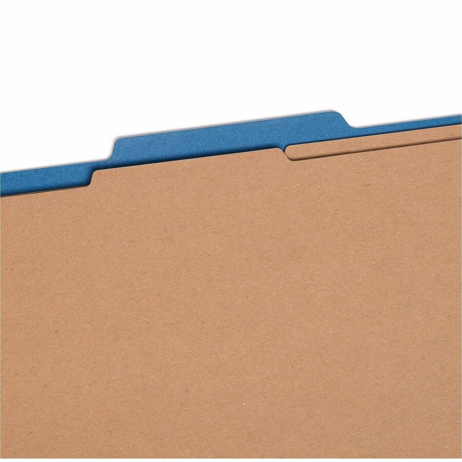 Smead SafeSHIELD 2/5 Tab Cut Legal Recycled Classification Folder - 8 1/2" x 14" - 2" Expansion - 2 x 2S Fastener - 2" f