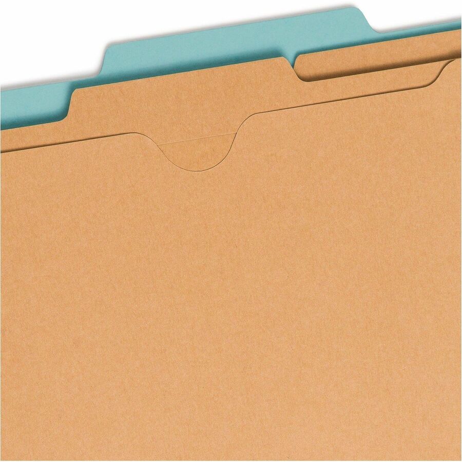 Smead SafeSHIELD 2/5 Tab Cut Legal Recycled Classification Folder - 8 1/2" x 14" - 2" Expansion - 2 x 2S Fastener - 2" f