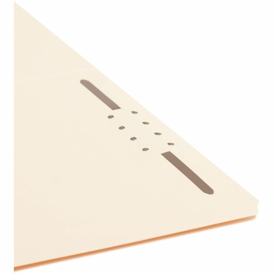 Smead Straight Tab Cut Legal Recycled Fastener Folder - 8 1/2" x 14" - 3/4" Expansion - 1 x 2K Fastener - 2" for Folder 