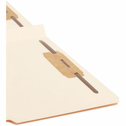 Smead 1/3 Tab Cut Legal Recycled Fastener Folder - 8 1/2" x 14" - 1 1/2" Expansion - 2 x 2B Fastener - 1 1/2" for Folder