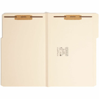 Smead 1/3 Tab Cut Legal Recycled Fastener Folder - 8 1/2" x 14" - 1 1/2" Expansion - 2 x 2B Fastener - 1 1/2" for Folder