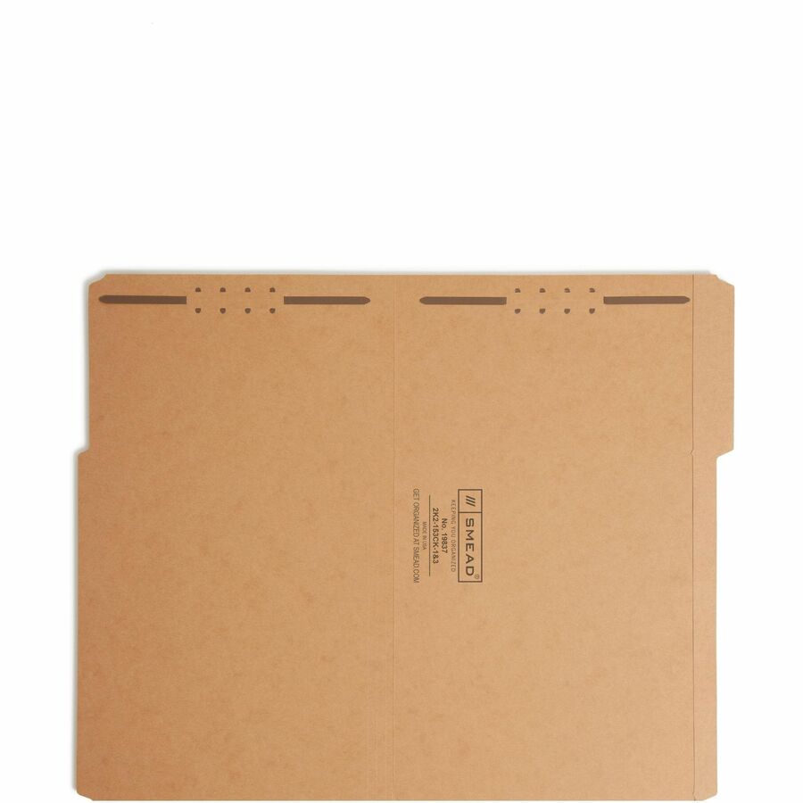 Smead 1/3 Tab Cut Legal Recycled Fastener Folder - 8 1/2" x 14" - 3/4" Expansion - 2 x 2K Fastener - 2" for Folder - Top