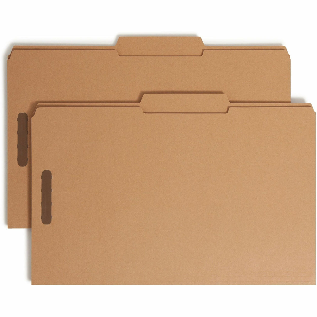 Smead 2/5 Tab Cut Legal Recycled Fastener Folder - 8 1/2" x 14" - 3/4" Expansion - 2 x 2K Fastener - 2" for Folder - Top