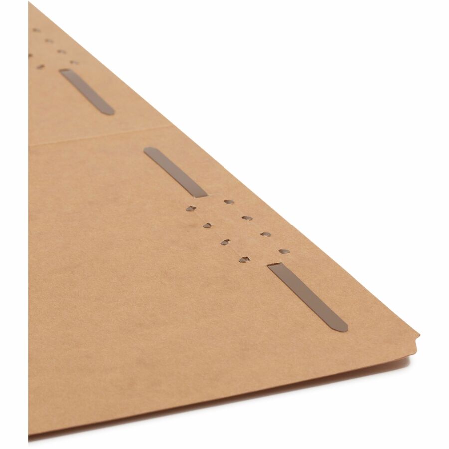 Smead 2/5 Tab Cut Legal Recycled Fastener Folder - 8 1/2" x 14" - 3/4" Expansion - 2 x 2K Fastener - 2" for Folder - Top