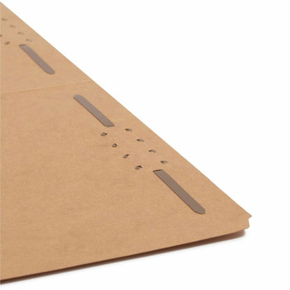 Smead 2/5 Tab Cut Legal Recycled Fastener Folder - 8 1/2" x 14" - 3/4" Expansion - 2 x 2K Fastener - 2" for Folder - Top