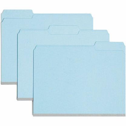 Smead Colored 1/3 Tab Cut Letter Recycled Top Tab File Folder - 8 1/2" x 11" - 1" Expansion - Top Tab Location - Assorte