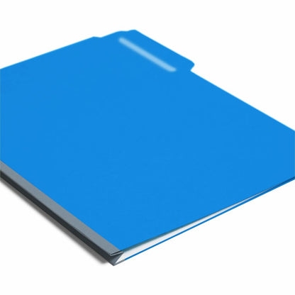 Smead Colored 1/3 Tab Cut Letter Recycled Top Tab File Folder - 8 1/2" x 11" - 1" Expansion - Top Tab Location - Assorte
