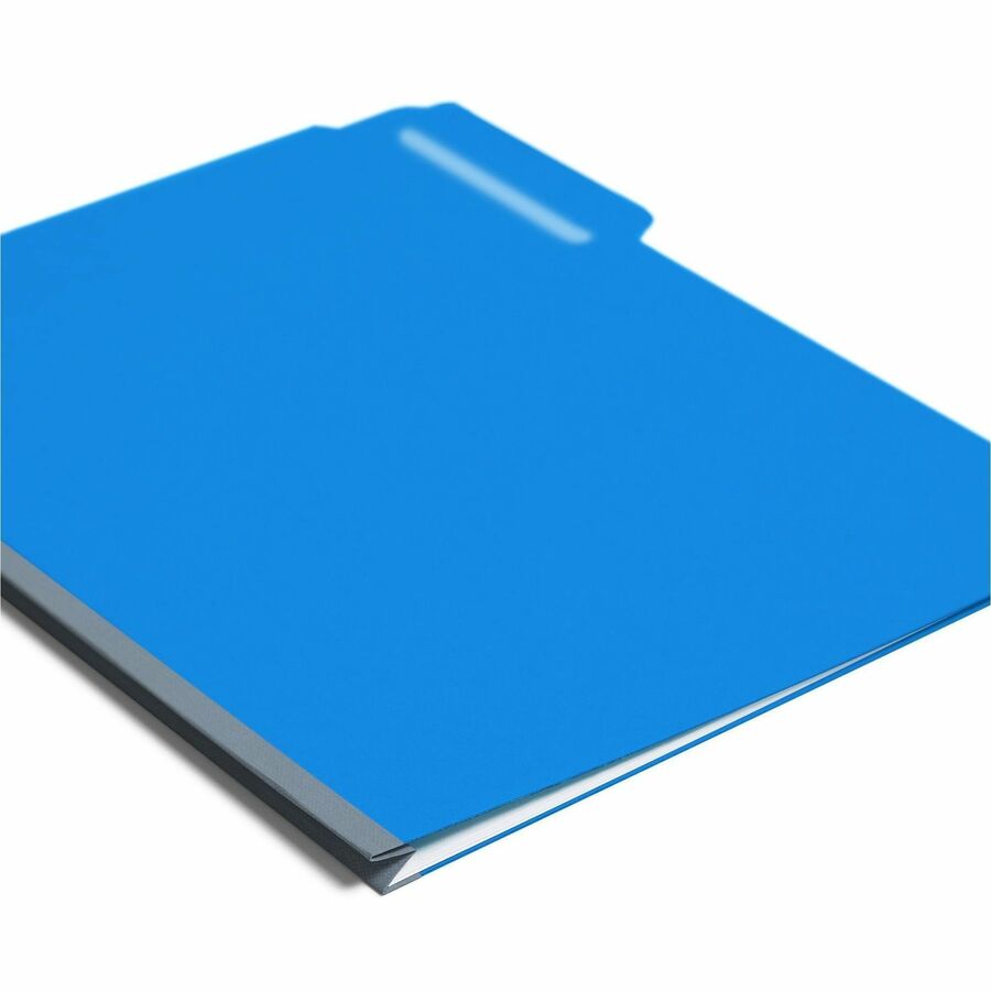Smead Colored 1/3 Tab Cut Letter Recycled Top Tab File Folder - 8 1/2" x 11" - 1" Expansion - Top Tab Location - Assorte