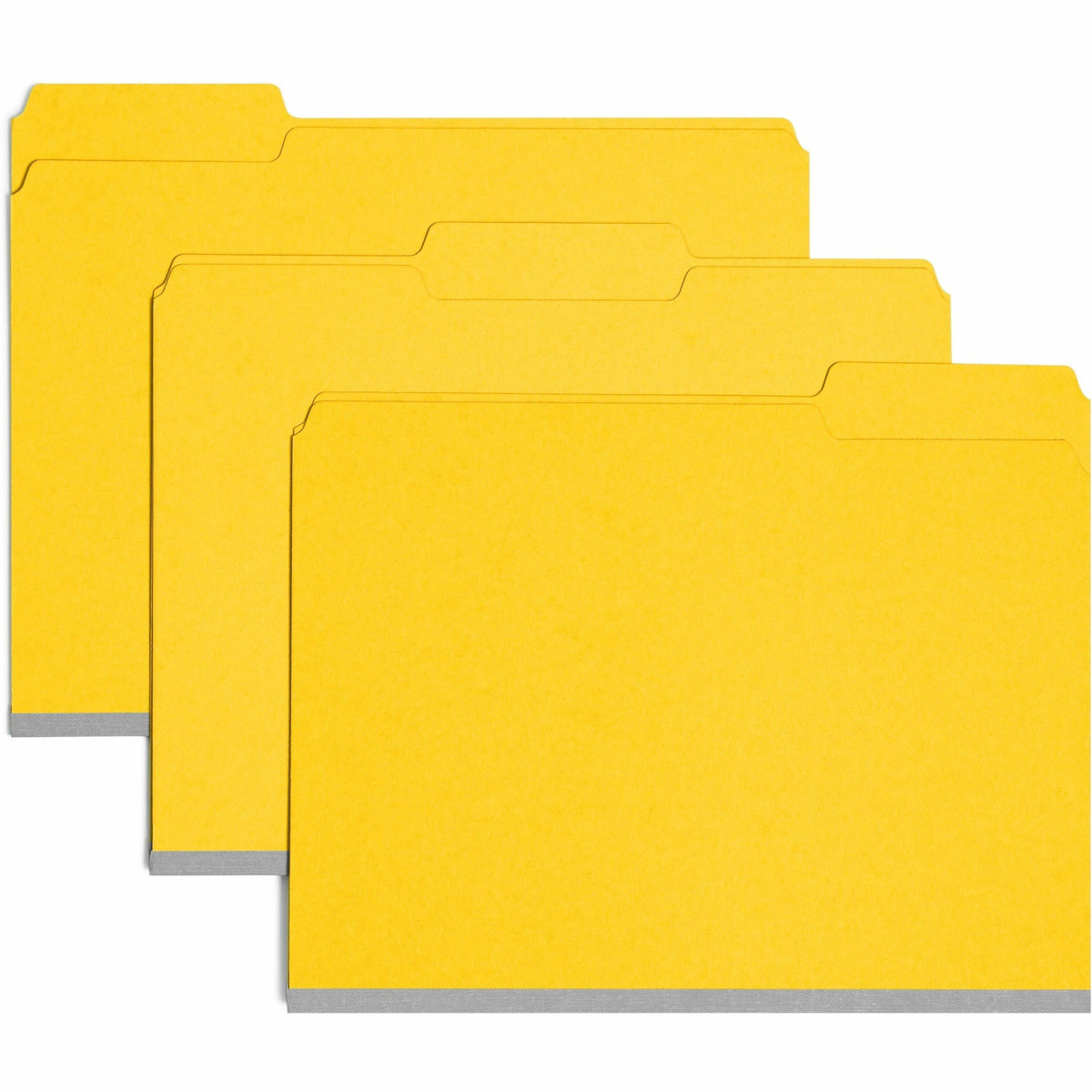 Smead Colored 1/3 Tab Cut Letter Recycled Top Tab File Folder - 8 1/2" x 11" - 1" Expansion - Top Tab Location - Assorte