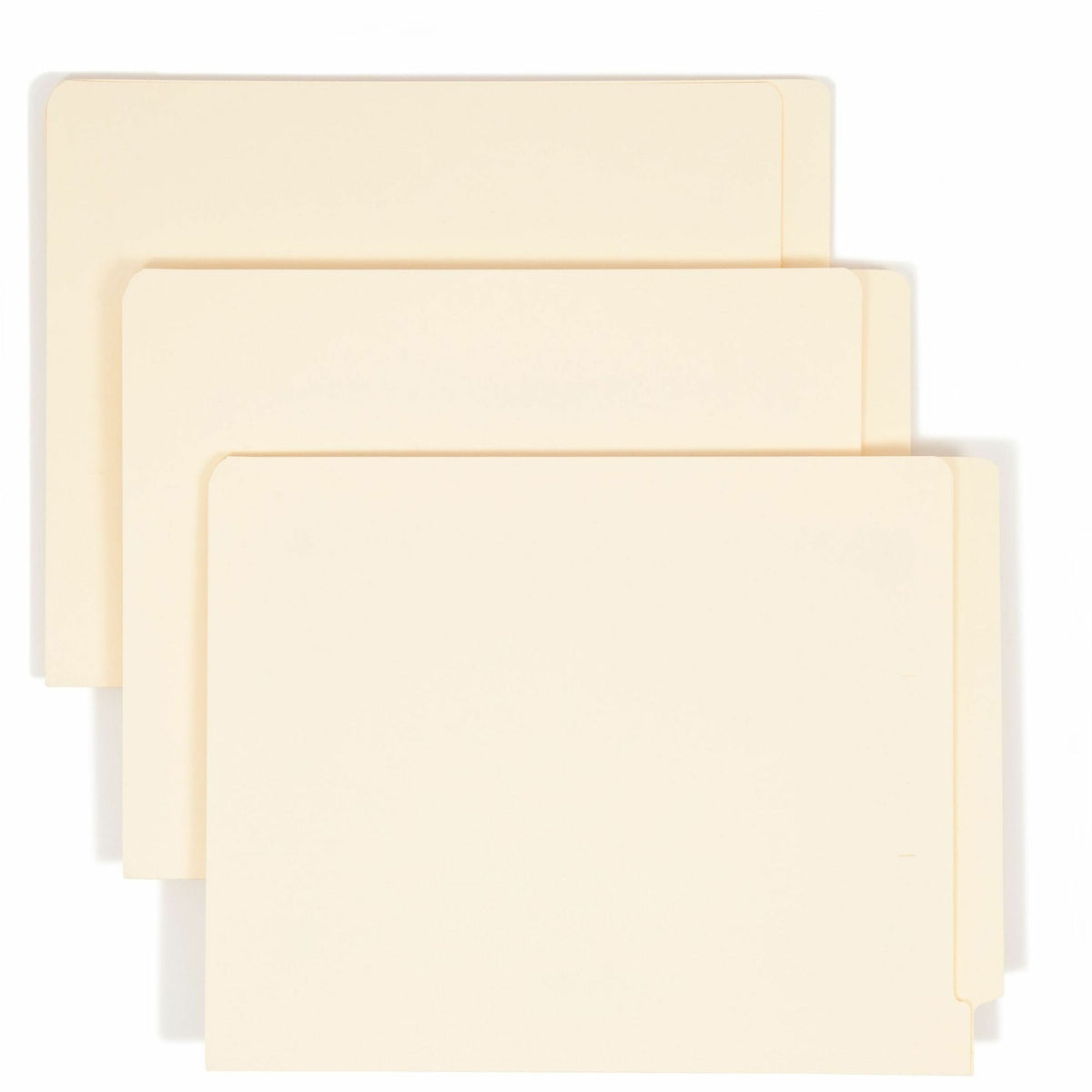 Smead Straight Tab Cut Letter Recycled End Tab File Folder - 8 1/2" x 11" - 3/4" Expansion - 11 pt. - 1 Plys - Manila - 