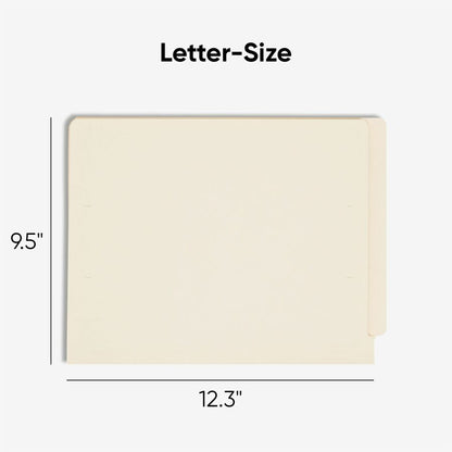 Smead Shelf-Master Straight Tab Cut Letter Recycled End Tab File Folder - 8 1/2" x 11" - 3/4" Expansion - 11 pt. - 2 Ply