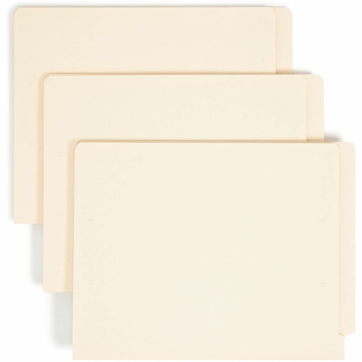 Smead Shelf-Master Straight Tab Cut Letter Recycled End Tab File Folder - 8 1/2" x 11" - 3/4" Expansion - 11 pt. - 2 Ply