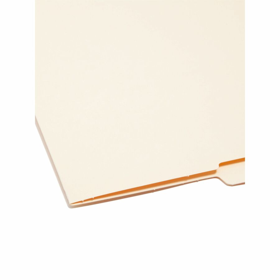 Smead Shelf-Master 1/2 Tab Cut Letter Recycled End Tab File Folder - 8 1/2" x 11" - 3/4" Expansion - End Tab Location - 
