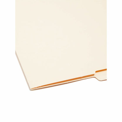 Smead Shelf-Master 1/2 Tab Cut Letter Recycled End Tab File Folder - 8 1/2" x 11" - 3/4" Expansion - End Tab Location - 