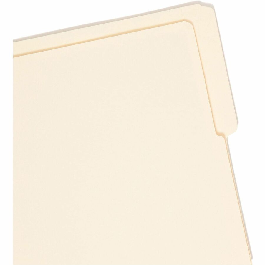 Smead Shelf-Master 1/2 Tab Cut Letter Recycled End Tab File Folder - 8 1/2" x 11" - 3/4" Expansion - End Tab Location - 