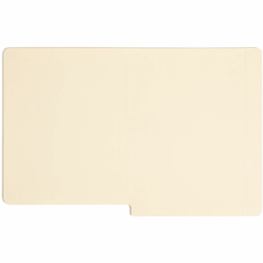 Smead Letter Recycled End Tab File Folder - 8 1/2" x 11" - 3/4" Expansion - 11 pt. - 2 Plys - Manila - 10% Recycled - 10