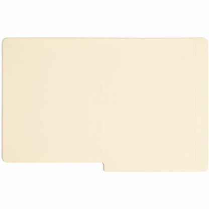 Smead Letter Recycled End Tab File Folder - 8 1/2" x 11" - 3/4" Expansion - 11 pt. - 2 Plys - Manila - 10% Recycled - 10