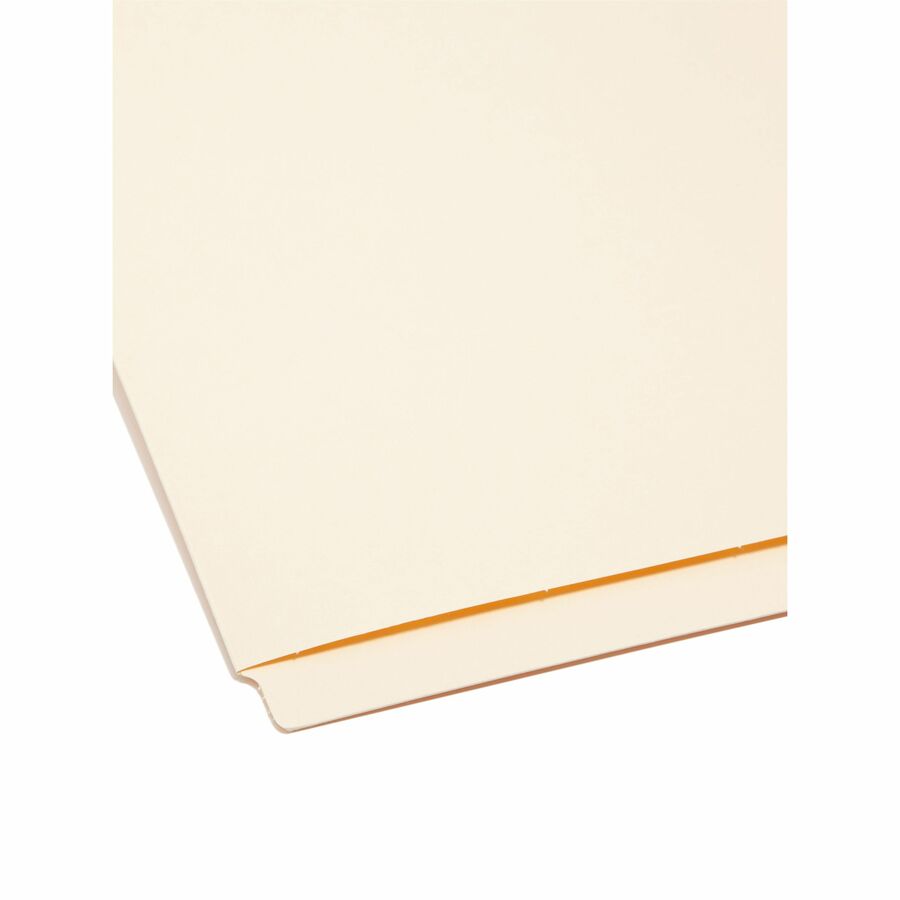 Smead Letter Recycled End Tab File Folder - 8 1/2" x 11" - 3/4" Expansion - 11 pt. - 2 Plys - Manila - 10% Recycled - 10