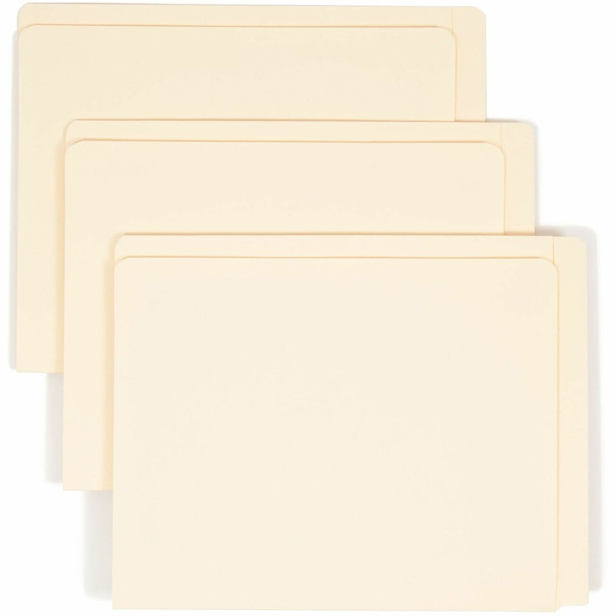 Smead Letter Recycled End Tab File Folder - 8 1/2" x 11" - 3/4" Expansion - 11 pt. - 2 Plys - Manila - 10% Recycled - 10
