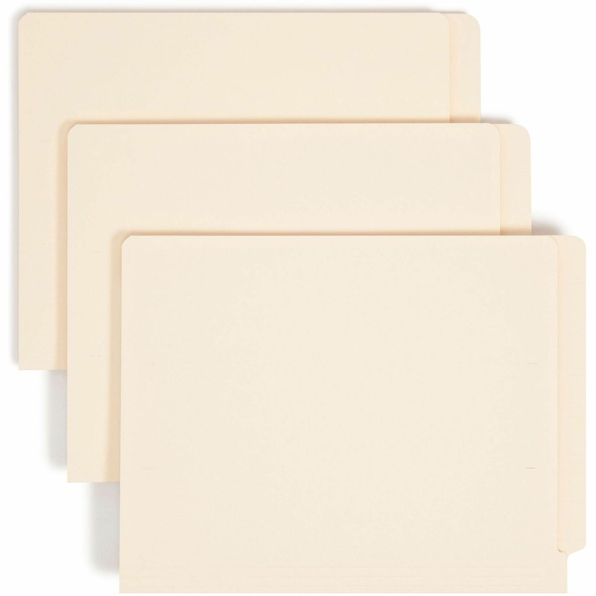 Smead Shelf-Master Straight Tab Cut Letter Recycled End Tab File Folder - 8 1/2" x 11" - 3/4" Expansion - 14 pt. - 2 Ply