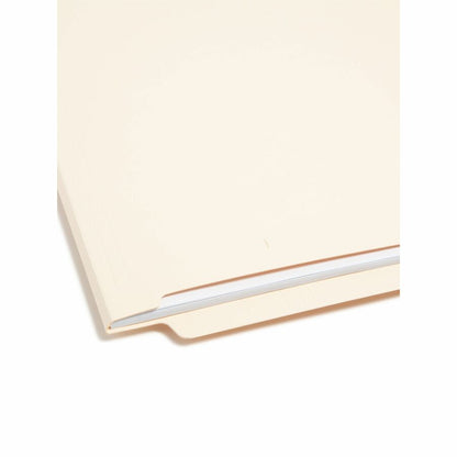 Smead Shelf-Master Straight Tab Cut Letter Recycled End Tab File Folder - 8 1/2" x 11" - 3/4" Expansion - 14 pt. - 2 Ply
