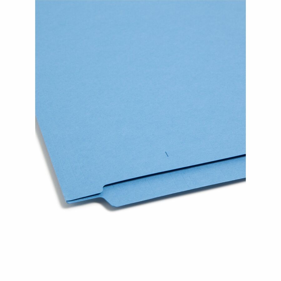 Smead Shelf-Master Straight Tab Cut Letter Recycled End Tab File Folder - 8 1/2" x 11" - 3/4" Expansion - 11 pt. - 2 Ply