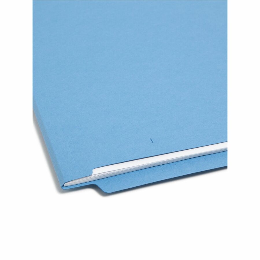 Smead Shelf-Master Straight Tab Cut Letter Recycled End Tab File Folder - 8 1/2" x 11" - 3/4" Expansion - 11 pt. - 2 Ply