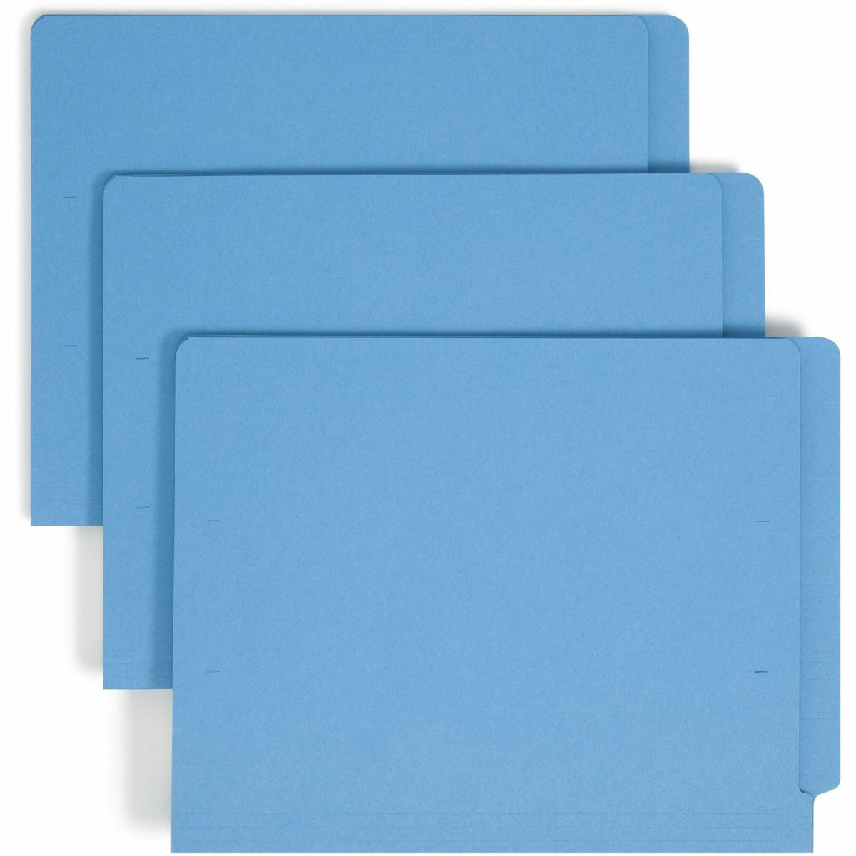 Smead Shelf-Master Straight Tab Cut Letter Recycled End Tab File Folder - 8 1/2" x 11" - 3/4" Expansion - 11 pt. - 2 Ply