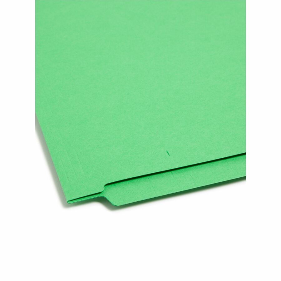 Smead Shelf-Master Straight Tab Cut Letter Recycled Fastener Folder - 8 1/2" x 11" - 3/4" Expansion - 2 x 2B Fastener - 