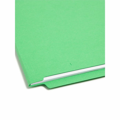 Smead Shelf-Master Straight Tab Cut Letter Recycled Fastener Folder - 8 1/2" x 11" - 3/4" Expansion - 2 x 2B Fastener - 