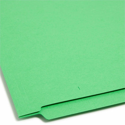 Smead Shelf-Master Straight Tab Cut Letter Recycled Fastener Folder - 8 1/2" x 11" - 3/4" Expansion - 2 x 2B Fastener - 