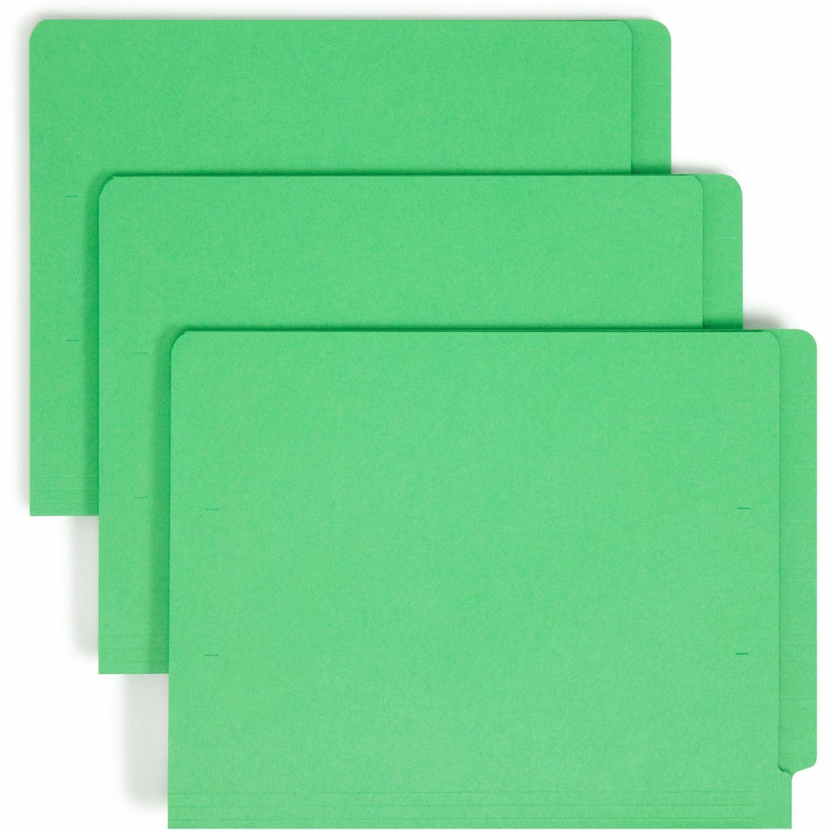 Smead Shelf-Master Straight Tab Cut Letter Recycled Fastener Folder - 8 1/2" x 11" - 3/4" Expansion - 2 x 2B Fastener - 