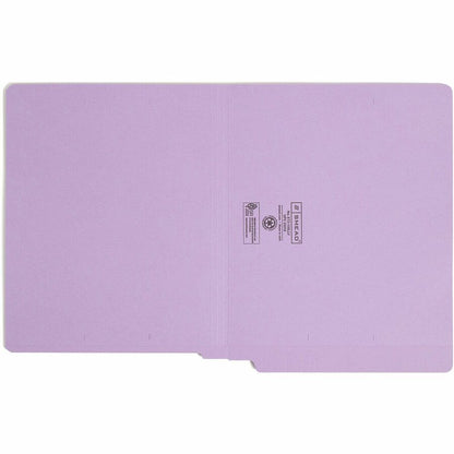Smead Shelf-Master Straight Tab Cut Letter Recycled End Tab File Folder - 8 1/2" x 11" - 3/4" Expansion - 11 pt. - 2 Ply
