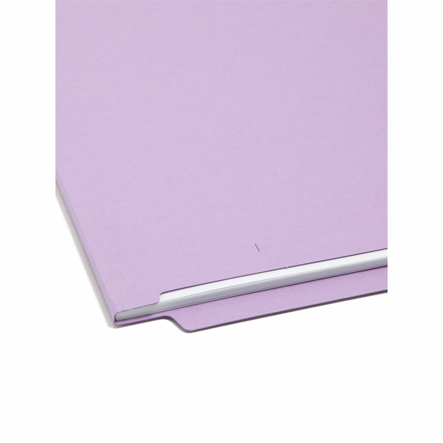 Smead Shelf-Master Straight Tab Cut Letter Recycled End Tab File Folder - 8 1/2" x 11" - 3/4" Expansion - 11 pt. - 2 Ply