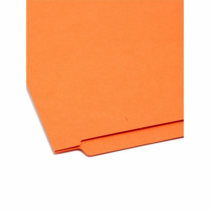 Smead Shelf-Master Straight Tab Cut Letter Recycled End Tab File Folder - 8 1/2" x 11" - 3/4" Expansion - 11 pt. - 2 Ply