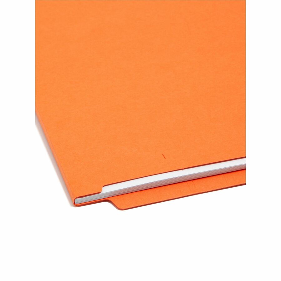 Smead Shelf-Master Straight Tab Cut Letter Recycled End Tab File Folder - 8 1/2" x 11" - 3/4" Expansion - 11 pt. - 2 Ply