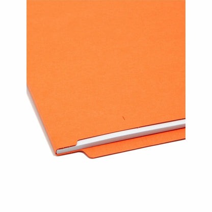 Smead Shelf-Master Straight Tab Cut Letter Recycled End Tab File Folder - 8 1/2" x 11" - 3/4" Expansion - 11 pt. - 2 Ply
