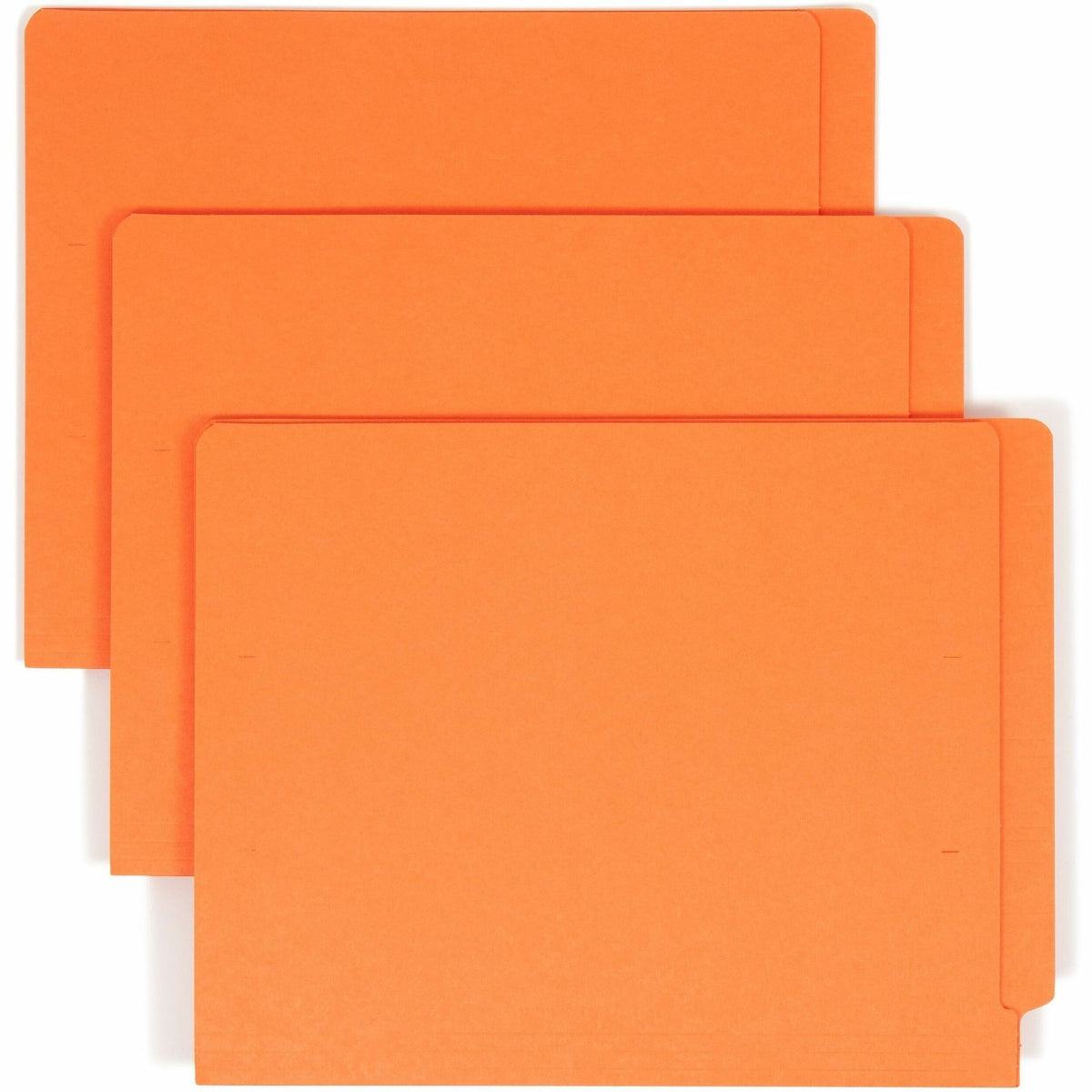 Smead Shelf-Master Straight Tab Cut Letter Recycled End Tab File Folder - 8 1/2" x 11" - 3/4" Expansion - 11 pt. - 2 Ply