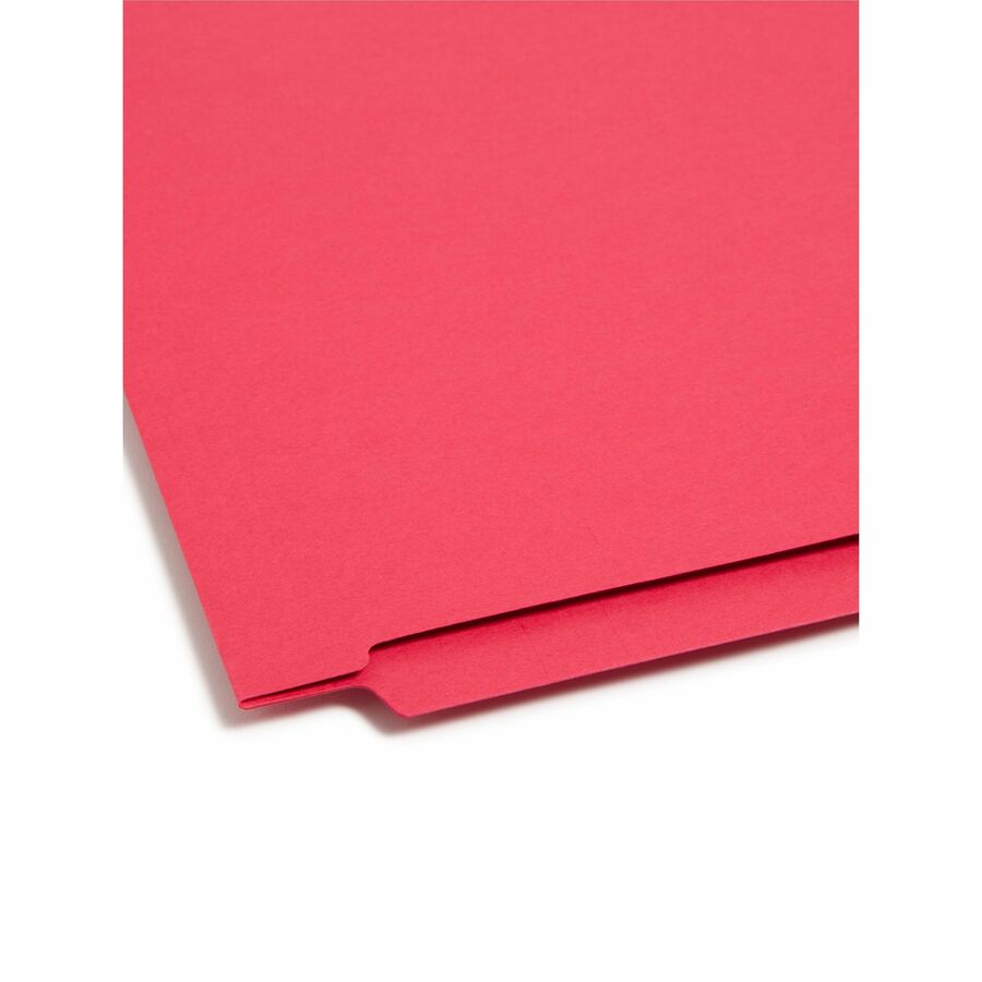 Smead Shelf-Master Straight Tab Cut Letter Recycled Fastener Folder - 8 1/2" x 11" - 3/4" Expansion - 2 x 2B Fastener - 