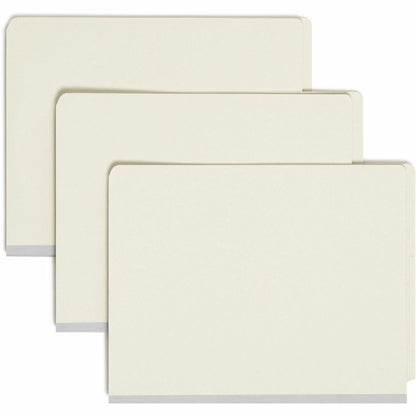 Smead Straight Tab Cut Letter Recycled Classification Folder - 8 1/2" x 11" - 2" Expansion - 2 x 2S Fastener - 2" for Fo