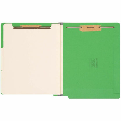 Smead Straight Tab Cut Letter Recycled Classification Folder - 8 1/2" x 11" - 2" Expansion - 2 x 2B Fastener - 2" for Fo