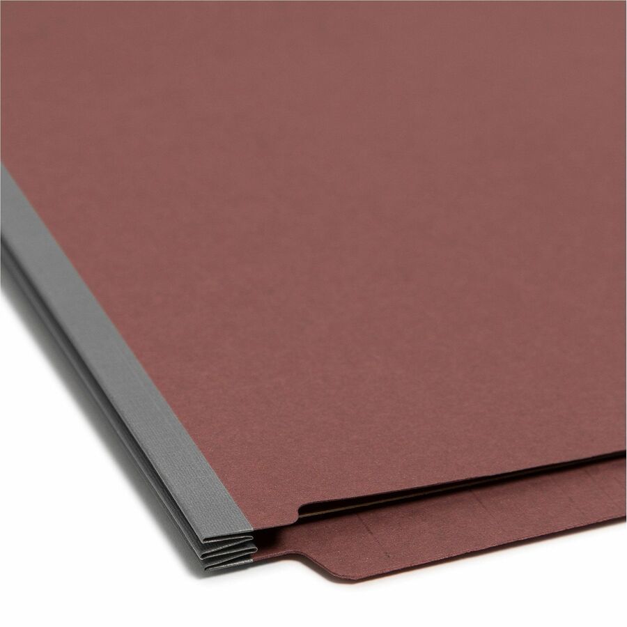 Smead Straight Tab Cut Letter Recycled Classification Folder - 8 1/2" x 11" - 2" Expansion - 2 x 2S Fastener - 2" for Fo
