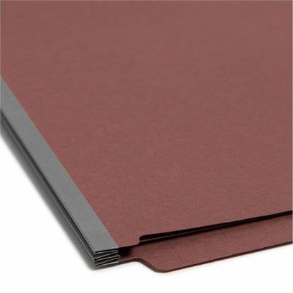 Smead Straight Tab Cut Letter Recycled Classification Folder - 8 1/2" x 11" - 2" Expansion - 2 x 2S Fastener - 2" for Fo