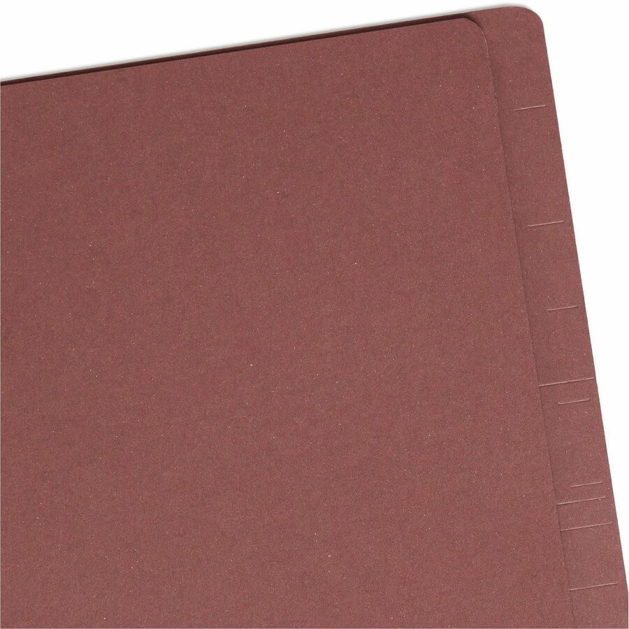 Smead Straight Tab Cut Letter Recycled Classification Folder - 8 1/2" x 11" - 3" Expansion - 2 x 2S Fastener - 10 / Box