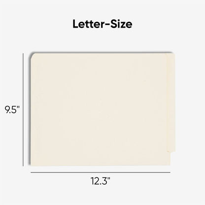 Smead Straight Tab Cut Letter Recycled Fastener Folder - 8 1/2" x 11" - 3/4" Expansion - 2 x 2B Fastener - 2" for Folder