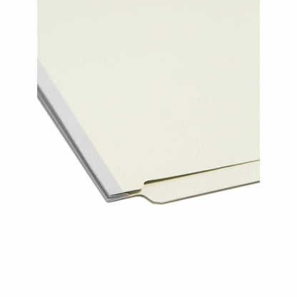 Smead Letter Recycled Fastener Folder - 8 1/2" x 11" - 1" Expansion - 2 x 2S Fastener - 2" for Folder - End Tab Location