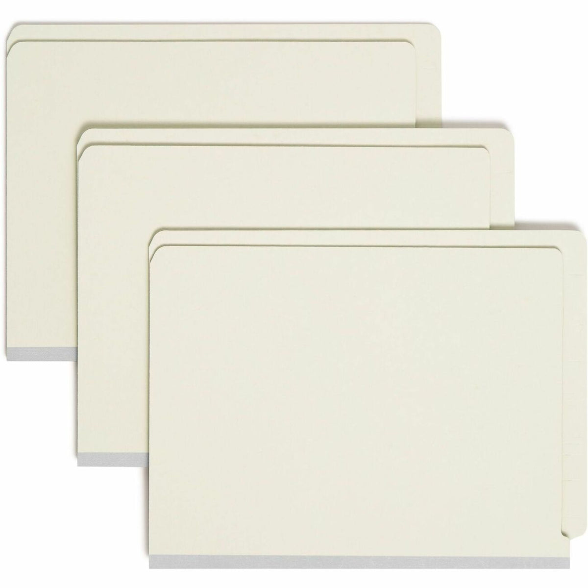 Smead Letter Recycled Fastener Folder - 8 1/2" x 11" - 1" Expansion - 2 x 2S Fastener - 2" for Folder - End Tab Location