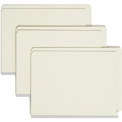 Smead Letter Recycled Fastener Folder - 8 1/2" x 11" - 1" Expansion - 2 x 2S Fastener - 2" for Folder - End Tab Location