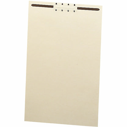 Smead File Backs with Fastener - For Legal 8 1/2" x 14" Sheet - Rectangular - Manila - 100 / Box