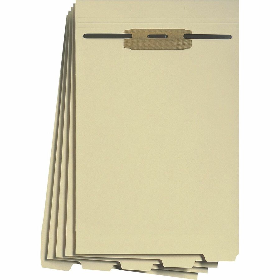 Smead 1/5 Tab Cut Letter Folder Divider with Fastener - Assorted Tab(s) - 10% - 50 / Pack